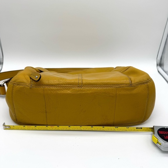 Tignanello Yellow Genuine Leather shoulder Handbag - Picture 13 of 14